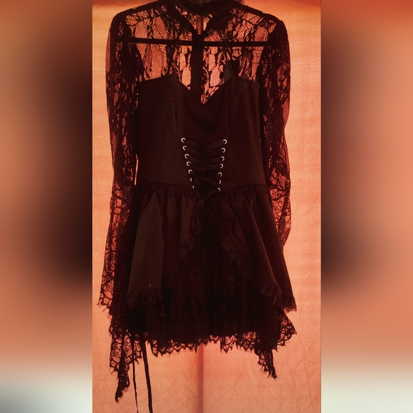 Dollskill Widow Lights Go Out mini dress - Picture 3 of 6